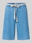 Raphaela By Brax Wide Fit Bermuda aus Baumwoll-Mix in Blau, Größe 40