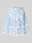 Vero Moda Ausgestellter Rock aus Viskose-Mix Modell 'BLISS' in Hellbla...