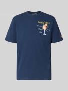 MC2 Saint Barth T-Shirt mit Stitchings Modell 'PORTOFINO' in Marine, G...