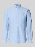 Polo Ralph Lauren Regular Fit Freizeithemd aus reiner Baumwolle in Ble...