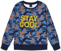 Luca &  Lola Vincenzo Pullover, Blue Camouflage 134-139