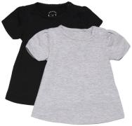 Luca &  Lola Emily T-Shirt 2er-Pack, Grey Melange/Anthracite 110-116