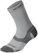 2XU Vectr Merino Light Cushion Crew Socken, Grau, S