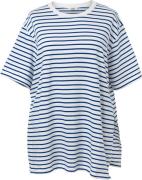 Boob Oversized T-Shirt mit Schlitz, Stripe White/Blue, XS-S