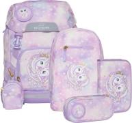 Beckmann Classic Kinder Rucksackset 22L, Unicorn Princess Purple