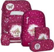 Beckmann Classic Kinder Rucksackset 22L, Forest Deer Pink