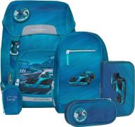 Beckmann Classic Kinder Rucksackset 22L, Racing