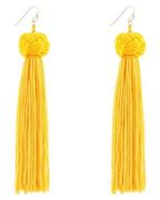 Everneed Maliva Tassel Quastenohrringe - Gelb