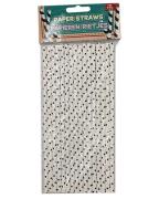 Party Collection Papierstrohhalme Punkte   16 stk.