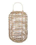 Lantern Natural Cattail 27X37C   1 stk.