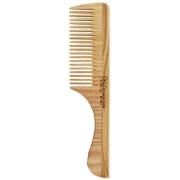 Tek Wooden Detangling Comb With Handle Medium Sized Teeth