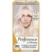 L'Oréal Paris Préférence Permanent Haircolor 11,11 Ultra Light Si