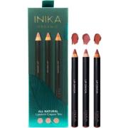 Inika Organic Organic Lipstick Crayon Trio