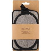 Mineas Body Scrubber Black 2 Pcs Black