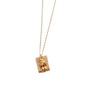 Pico Lady Crystal Halskette 24 kt. Silber vergoldet L02018-Gold