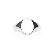 IX Studios Mini Oval Signet Ring Silber DMN0299 RH