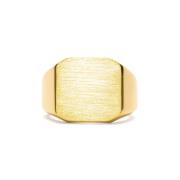 IX Studios Octagon Signet Ring 22 kt. Silber Vergoldet DMN0290GD