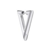 Jane Kønig Chunky Triangle Small Ohrring Single Silber SCT-HS22-S