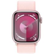 Apple Series 9 GPS 41mm Pink Case Light Pink Sport Band MR953