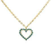 PDPAOLA Celeste Heart Halskette 18 kt. Silber vergoldet CO01-225-U
