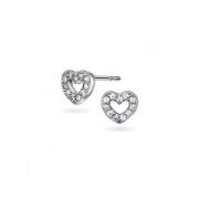 Pia&Per Heart Ohrringe Silber 68657-01