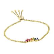 Suzanne Kalan Rainbow Armband 14 kt. Gold PB60-YGRBW