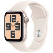 Apple Watch SE GPS 40mm Starlight Aluminium Sport Band S/M MXEF3