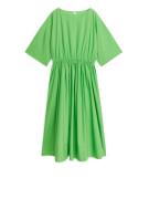 Arket Weites Baumwollkleid Grün, Alltagskleider in Größe 34. Farbe: Gr...