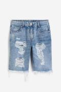 H&M Bermuda Low Shorts Helles Denimblau in Größe 34. Farbe: Light deni...
