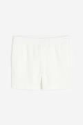 H&M Leinenshorts Regular Fit Weiß in Größe XXL. Farbe: White