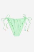 H&M Tie-Tanga Bikinihose Hellgrün, Bikini-Unterteil in Größe 40. Farbe...