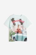 H&M Oversized T-Shirt Helltürkis/Boardwalk, T-Shirts & Tops in Größe 1...