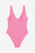 H&M Badeanzug High Leg Rosa, Badeanzüge in Größe 48. Farbe: Pink