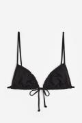 H&M Triangel-Bikinitop Schwarz, Bikini-Oberteil in Größe 32. Farbe: Bl...
