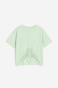 H&M T-Shirt mit Kordelzug Hellgrün, T-Shirts & Tops in Größe 170. Farb...