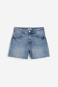 H&M Hohe Denim-Shorts Blau in Größe 56. Farbe: Denim blue
