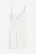 H&M Korsagenkleid aus Spitze Weiß, Party kleider in Größe S. Farbe: Wh...