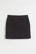 H&M Kurzer Jerseyrock Schwarz, Röcke in Größe S. Farbe: Black