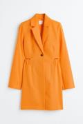 H&M Blazerkleid mit Cut-outs Orange, Alltagskleider in Größe S