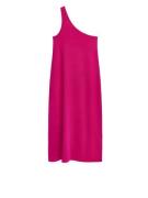 Arket One Shoulder Jersey Dress Pink, Alltagskleider in Größe S
