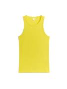Arket Rippenträgerhemd mit Racerback Gelb, Westen in Größe XS. Farbe: ...