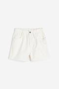 H&M Shorts High Waist Weiß in Größe XXL. Farbe: White
