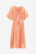 H&M Plissiertes Kleid Apricot, Alltagskleider in Größe XL