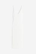 H&M Bodycon-Kleid in Rippstrick Cremefarben, Alltagskleider Größe XL. ...
