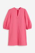 H&M Tunikakleid aus Leinenmischung Rosa, Alltagskleider in Größe XS. F...