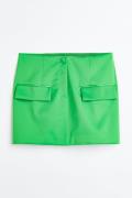 H&M Minirock Knallgrün, Röcke in Größe 50. Farbe: Bright green