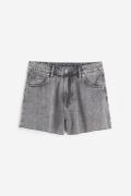 H&M Hohe Denim-Shorts Grau in Größe 32. Farbe: Grey