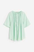 H&M Bluse in Oversize-Passform Hellgrün, Blusen Größe L. Farbe: Light ...