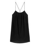 Arket Crinkled Strap Dress Black, Alltagskleider in Größe L
