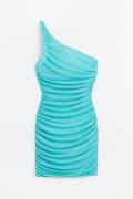 H&M One-Shoulder-Strandkleid Türkis, Strandkleidung in Größe XS. Farbe...